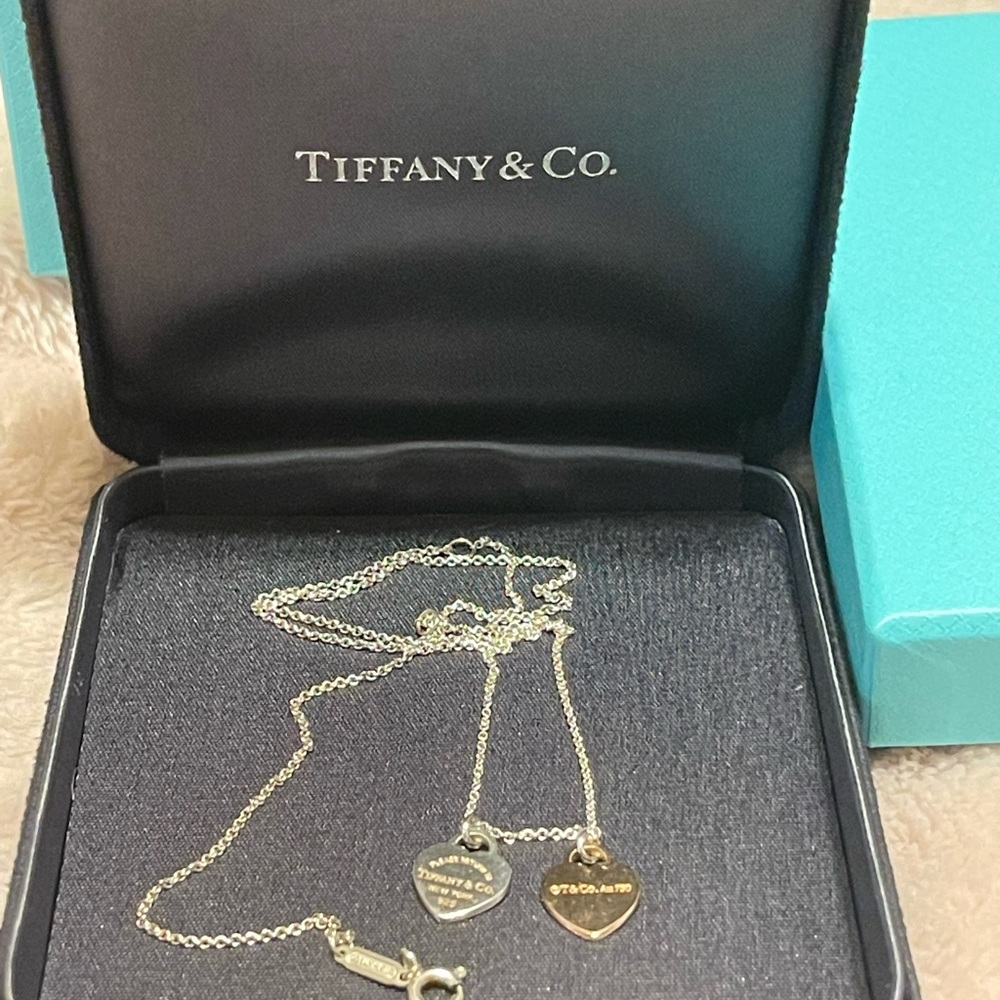 Tiffany & Co. Double Heart Tag Pendant